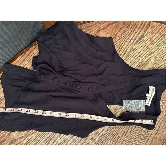 Free people black vest size s - Picture 5 of 6